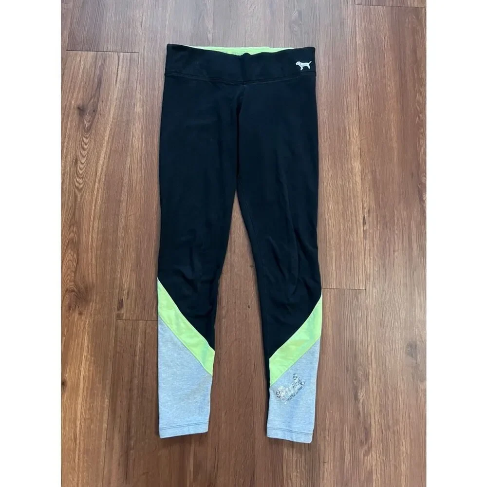 VS PINK BLING NEON COLORBLOCK OUTFIT SET S